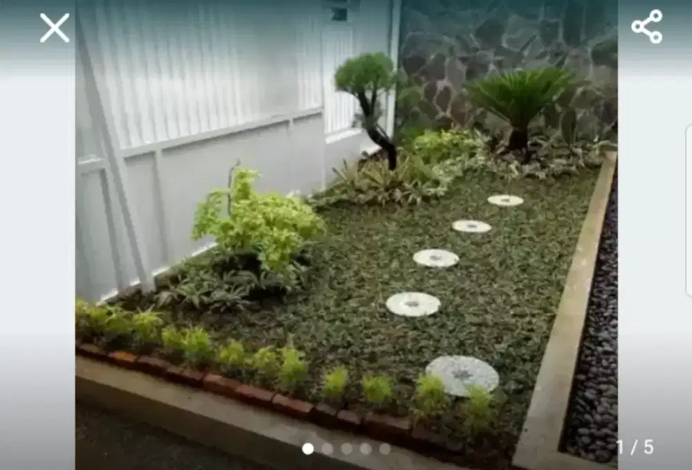 Taman rumah mini malis