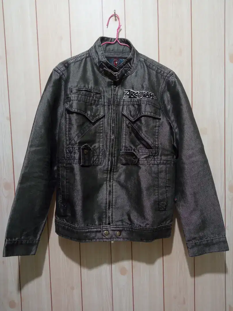 Jual Cepat Jaket Jeans Pria Merk ARGO Tebal Cocok Buat Naik Motor