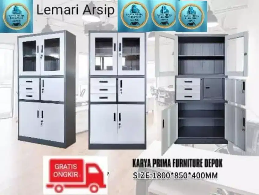 Lemari Arsip Besi Dokumen kuat awet baru 2.000.000 free ongkir pasang