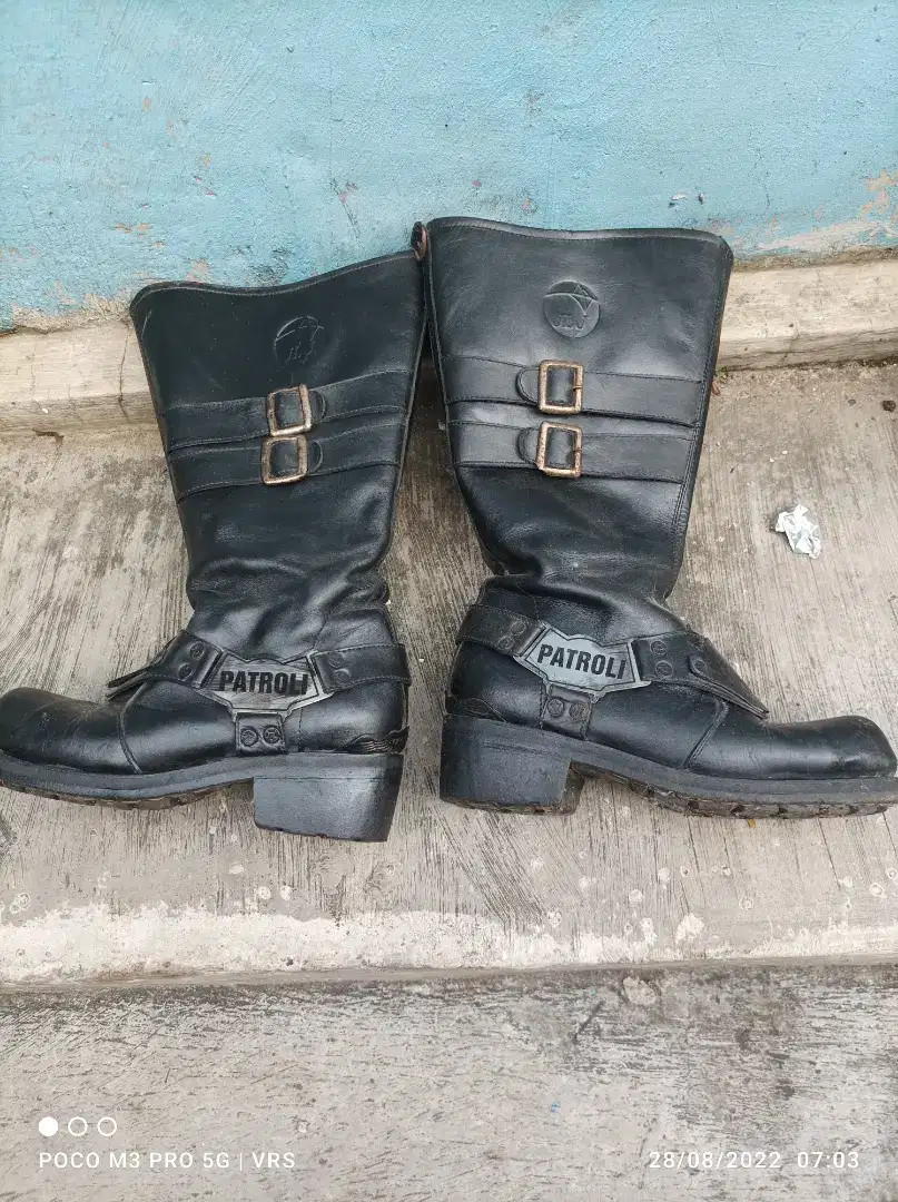 Sepatu safety patroli buat nak motor