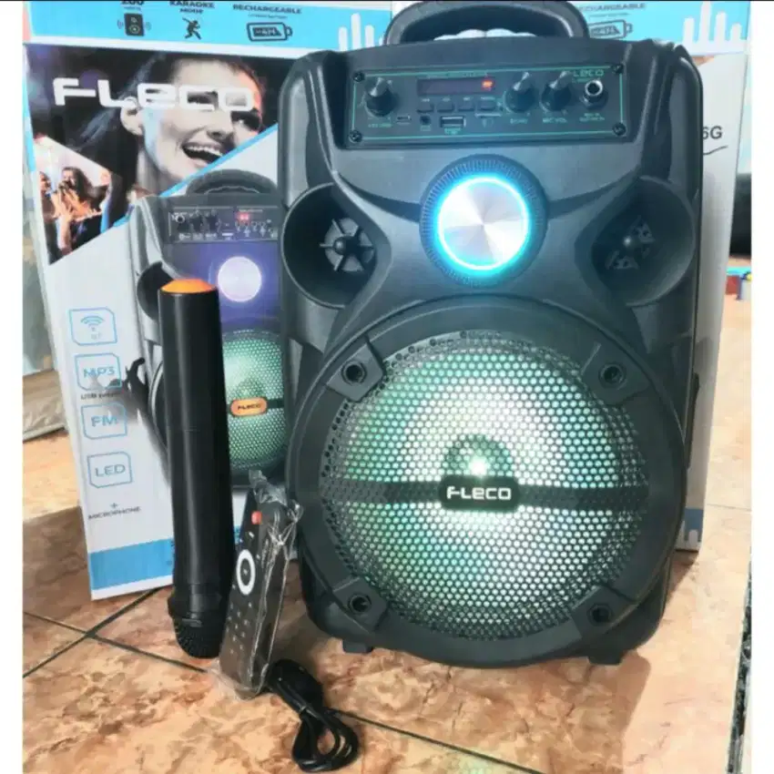 Speaker bluetooth karaoke Bonus mic wirelees murah meriah bisa bayar