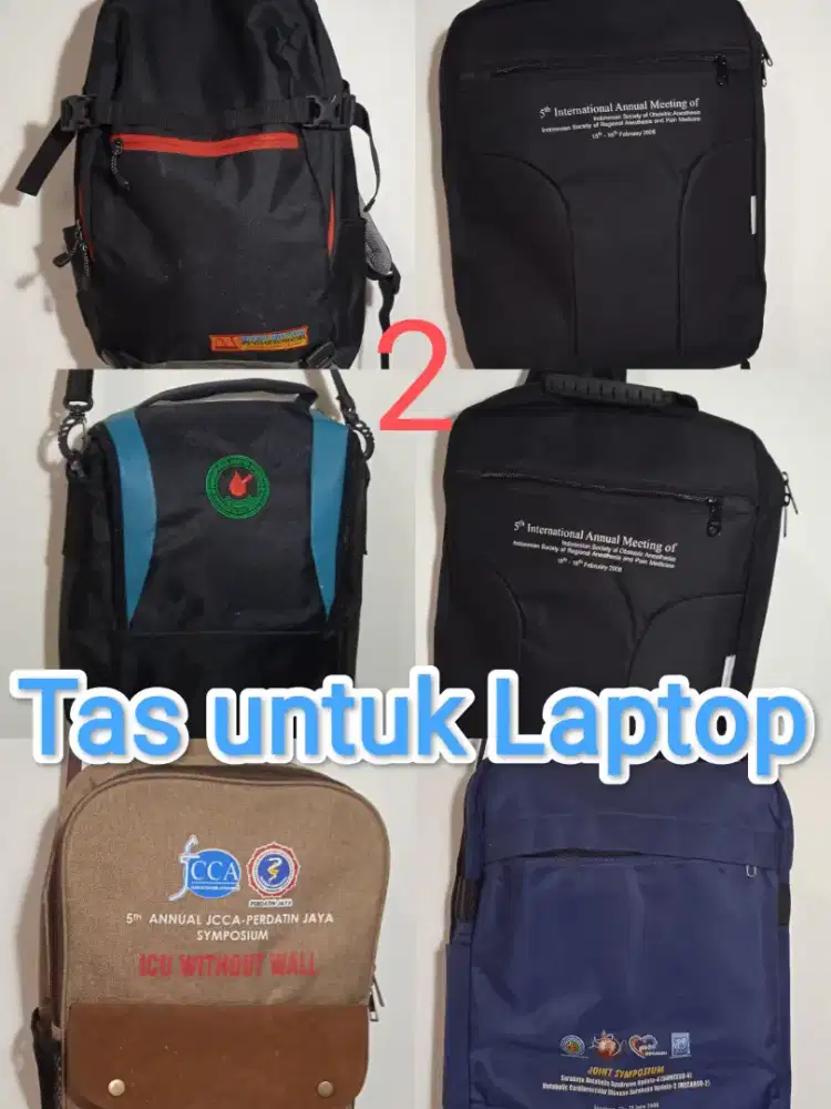 Tas Laptop Traveling belanja kuliah santai kondisi baik
