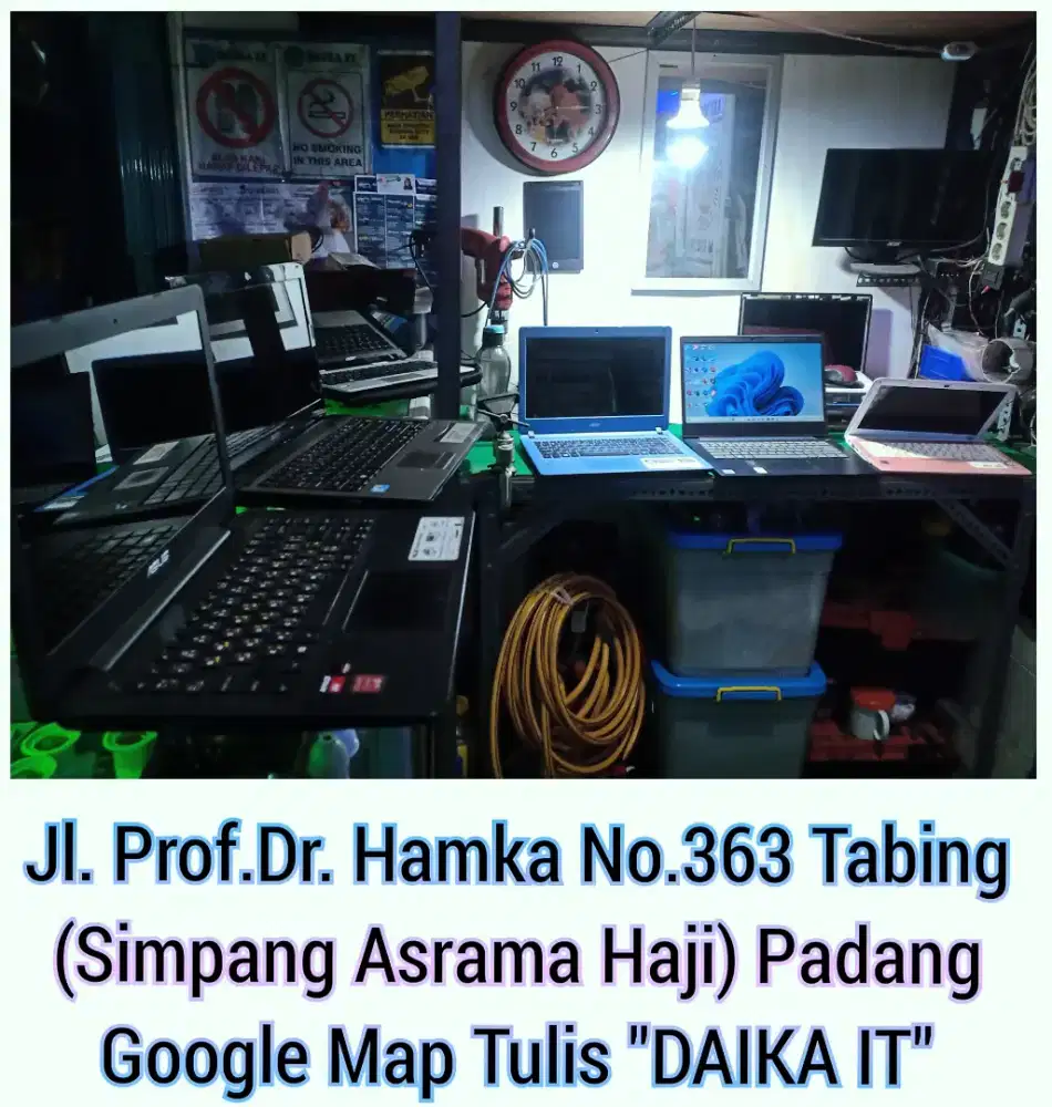 LCD Mati pencahayaan.