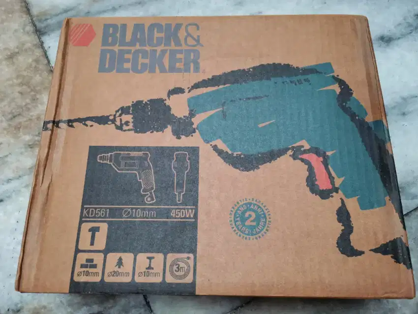 Bor beton kayu besi black decker made in england BNIB sangat kuat new