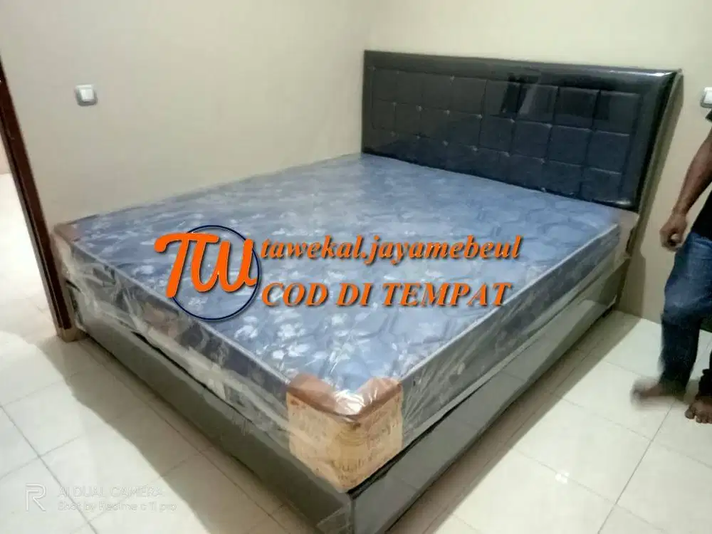 FUL SET LENGKAP SPRINGBED CENTRAL DELUXE 160*200 CM GARANSI PEGAS 10TH