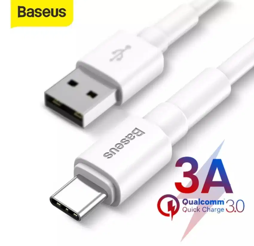 Kabel usb type c merek baseus support fast charging,  kondisi baru