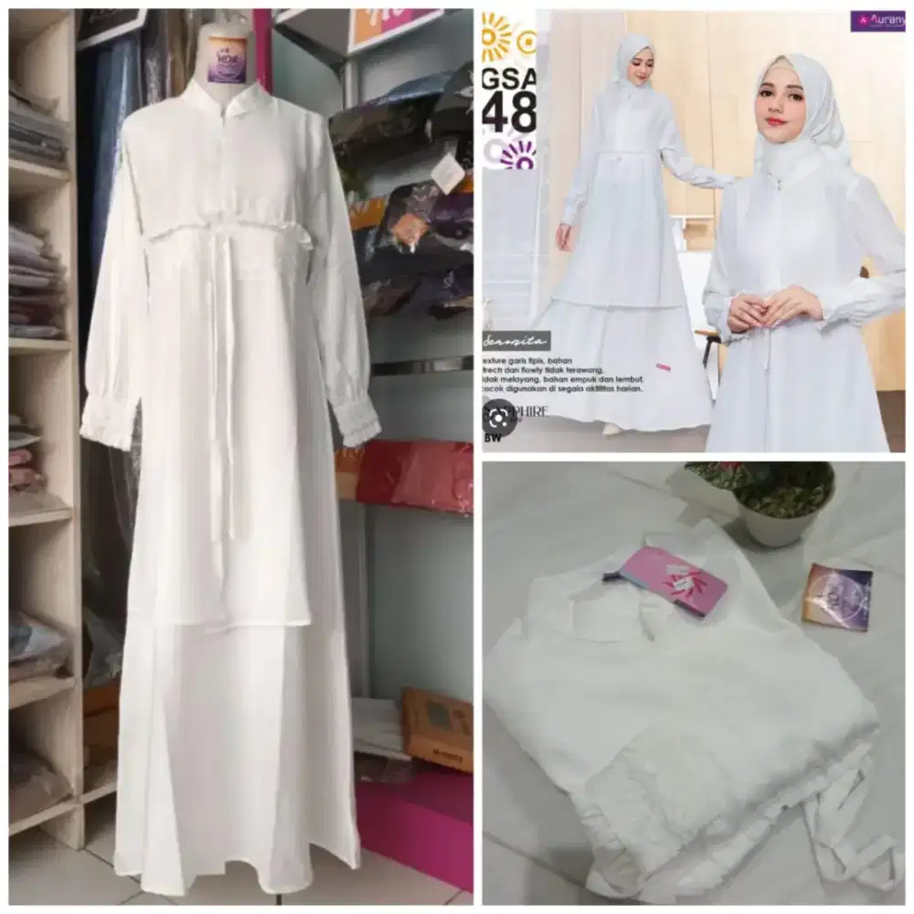 Gamis putih Aurany