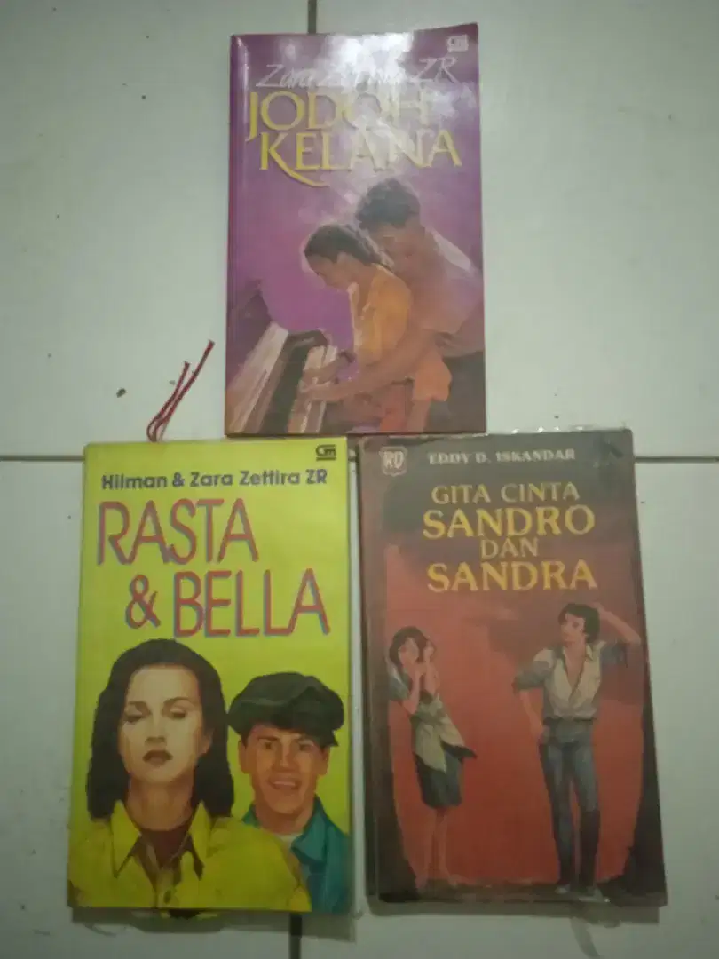 Buku kumpulan novel umum karya hilman & zara zetira