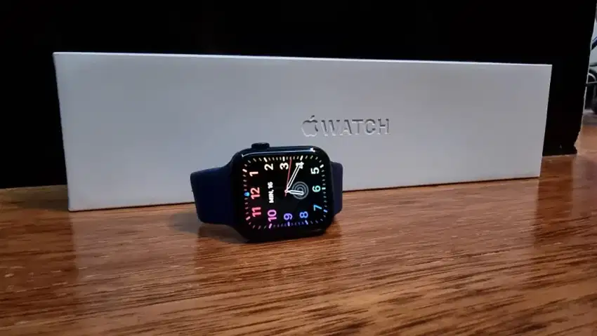 Apple Watch 6 Blue 44MM Mulus Istimewa