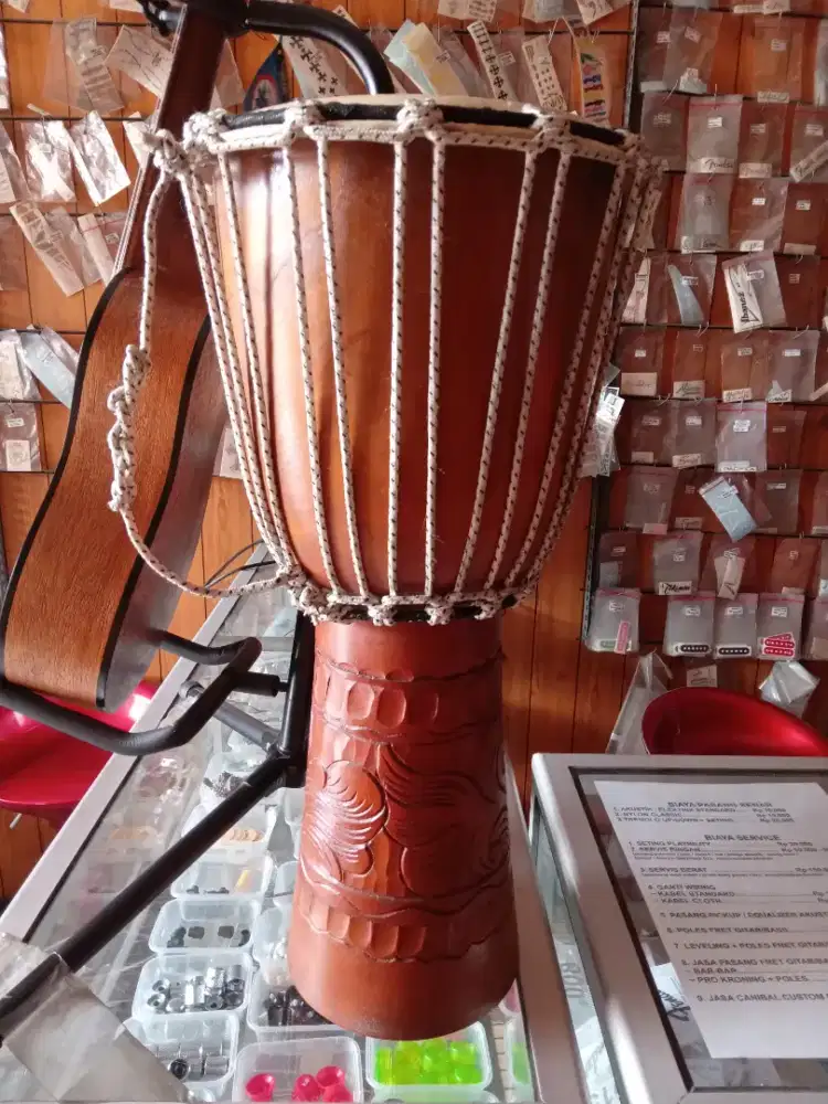 djembe jimbe jinbe perkusi drum percussion tinggi 50cm alat musik