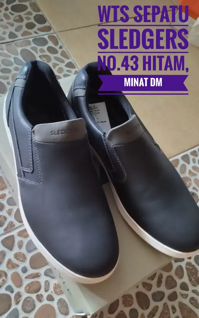 Sepatu sledgers warna hitam