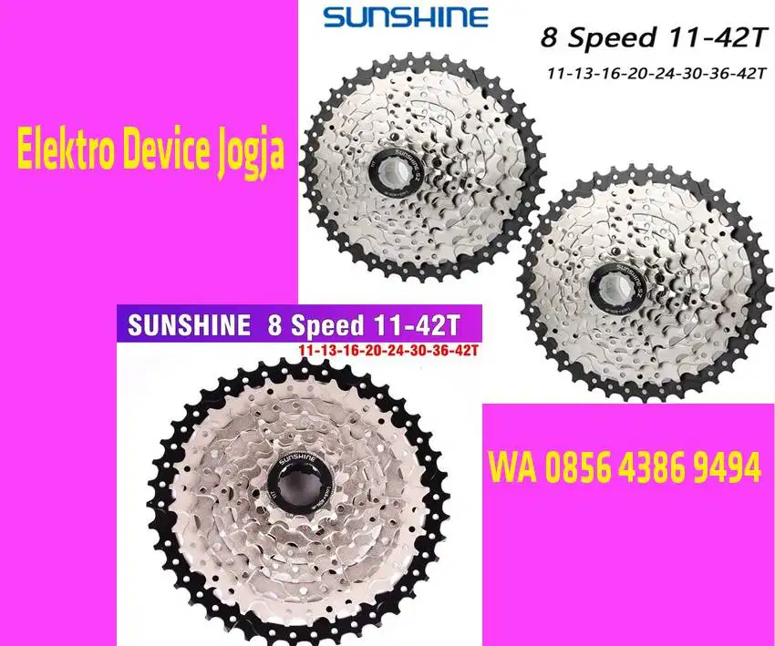 STANG ~Gear Sproket 8 Speed 11-42T Cassete == Siap Nanjak ~Naik Gunung