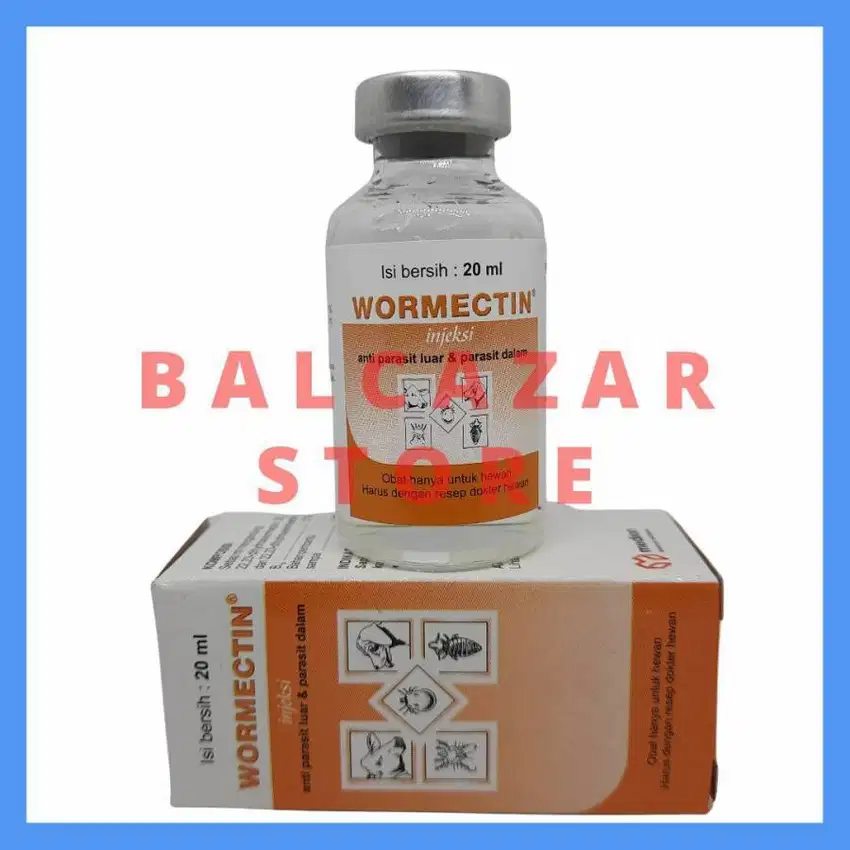 WORMECTIN Obat Scabies Suntik Injeksi Kutu Jamur Kucing Kelinci