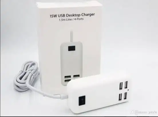 15W USB Desktop Charger 4-ports USB Wall Charger