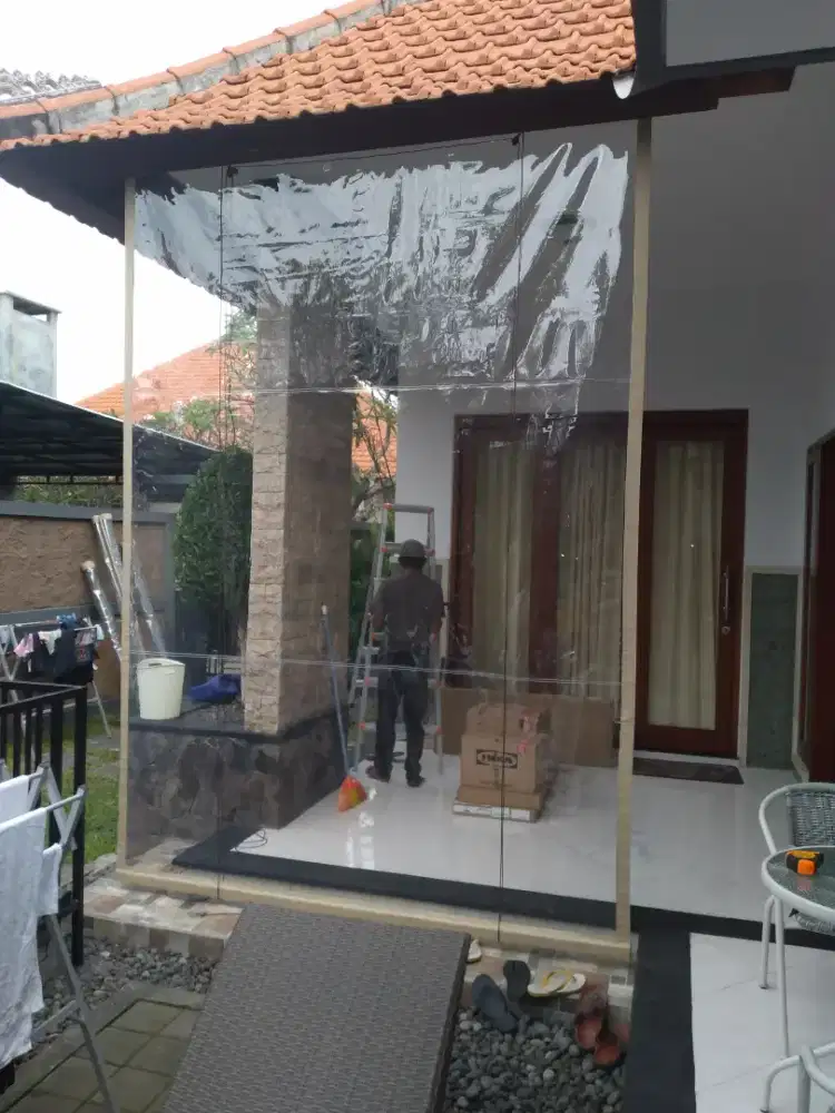 Tirai plastik tebal pvc transparan - Thumbnail 4