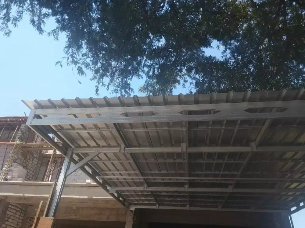 Kanopi galvalum+spandek/ atap galvalum