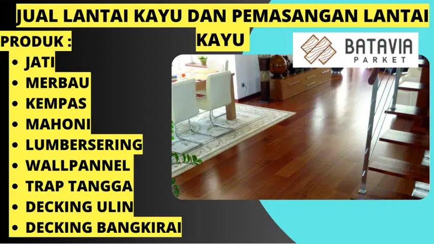 penjual lantai kayu  merbau jakarta