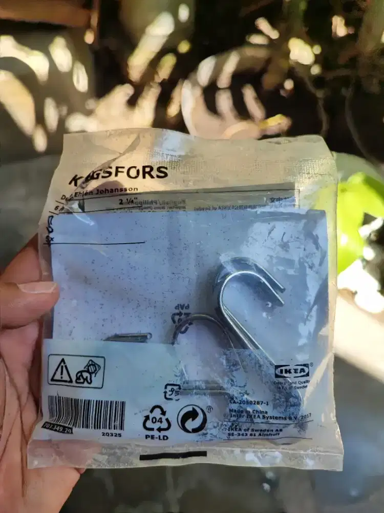 IKEA Kungsfors Pengait Baja Rel Gantungan Dapur