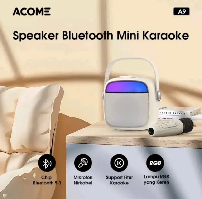 Speaker Acome Karaoke Bluetooth 5.3