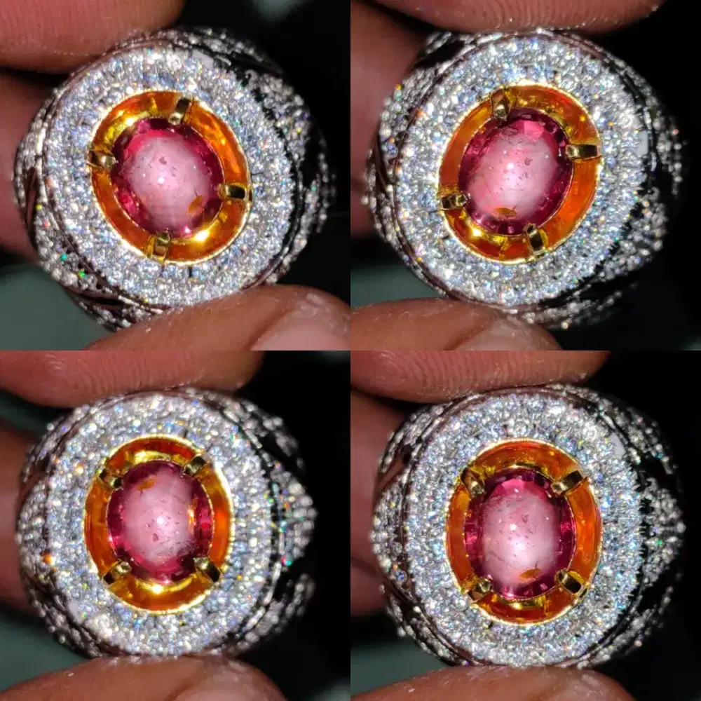padparadscha star sapphire 2.48 cts