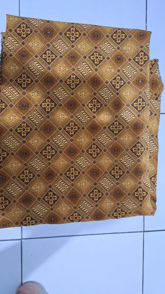 Kain batik halus royal peach