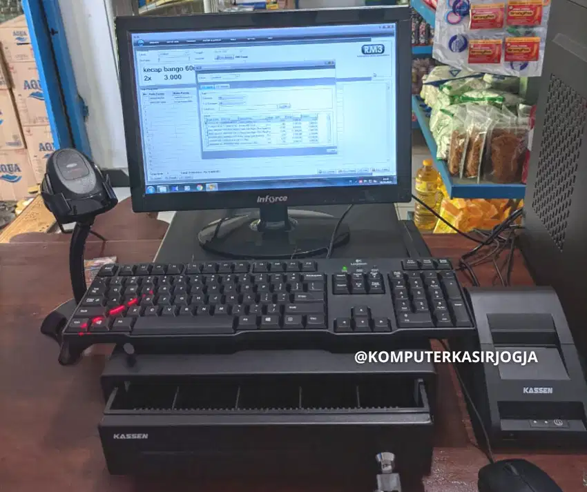 KOMPUTER KASIR TOKO & MINIMARKET, WARUNG SEMBAKO DLL.