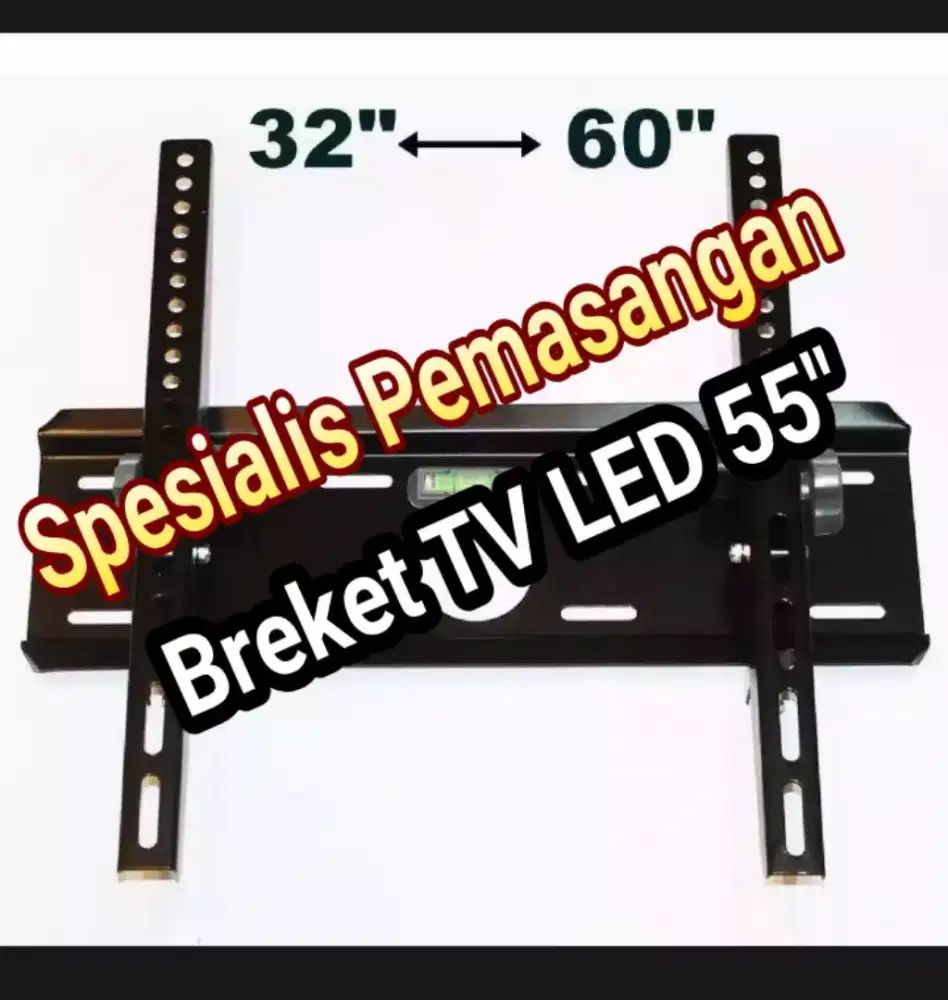 Pemasangan Breket TV led 49 inch Sampai 55 inch, siap kerjakan