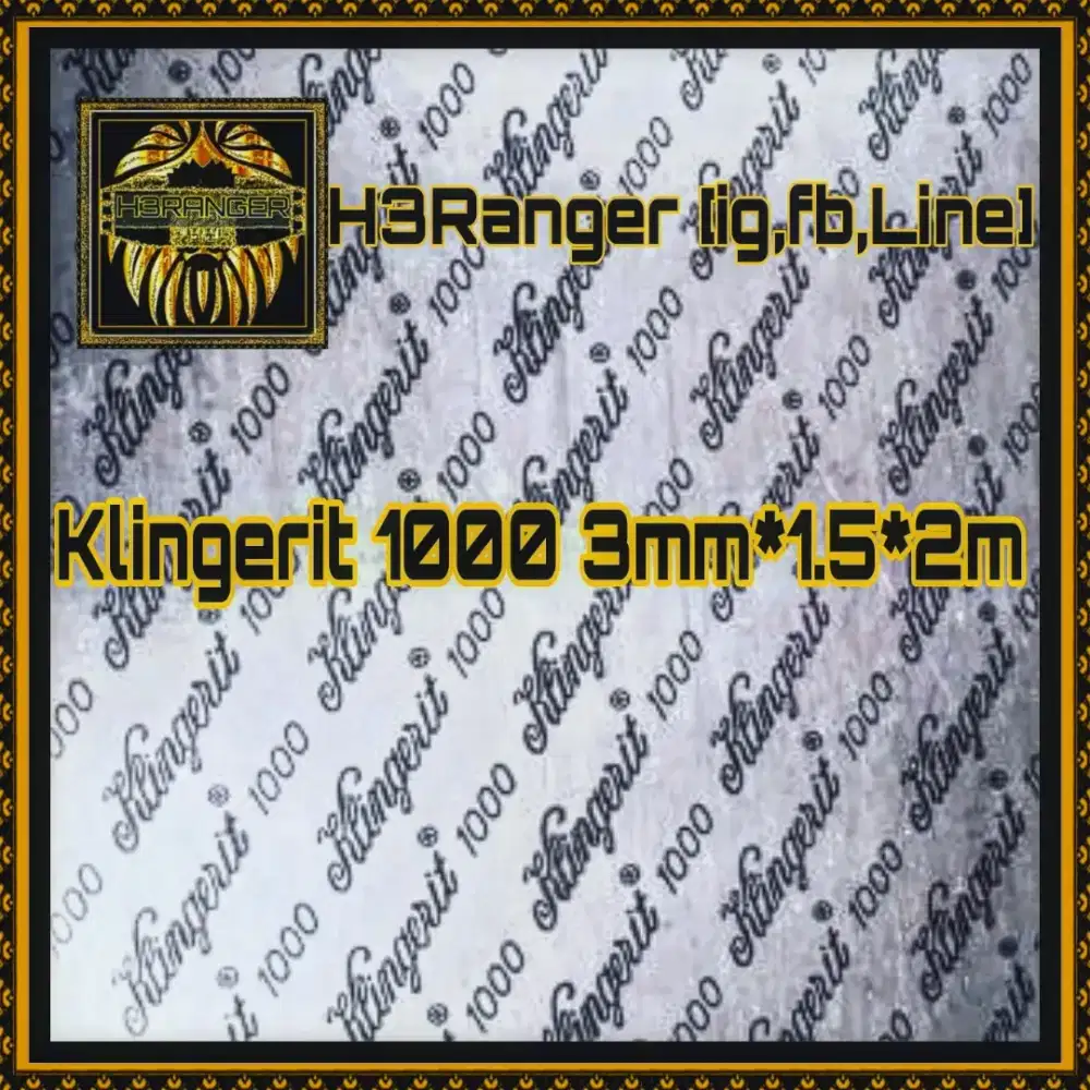 KLINGERIT 1000 Packing Gasket 3mm x 1.5m x 2m High Quality Import