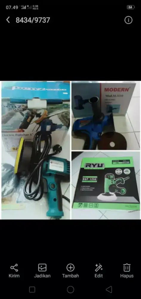 (RUMAH TEKNIK JOGJA)aneka mesin poles listrik,harga mulai 350rb