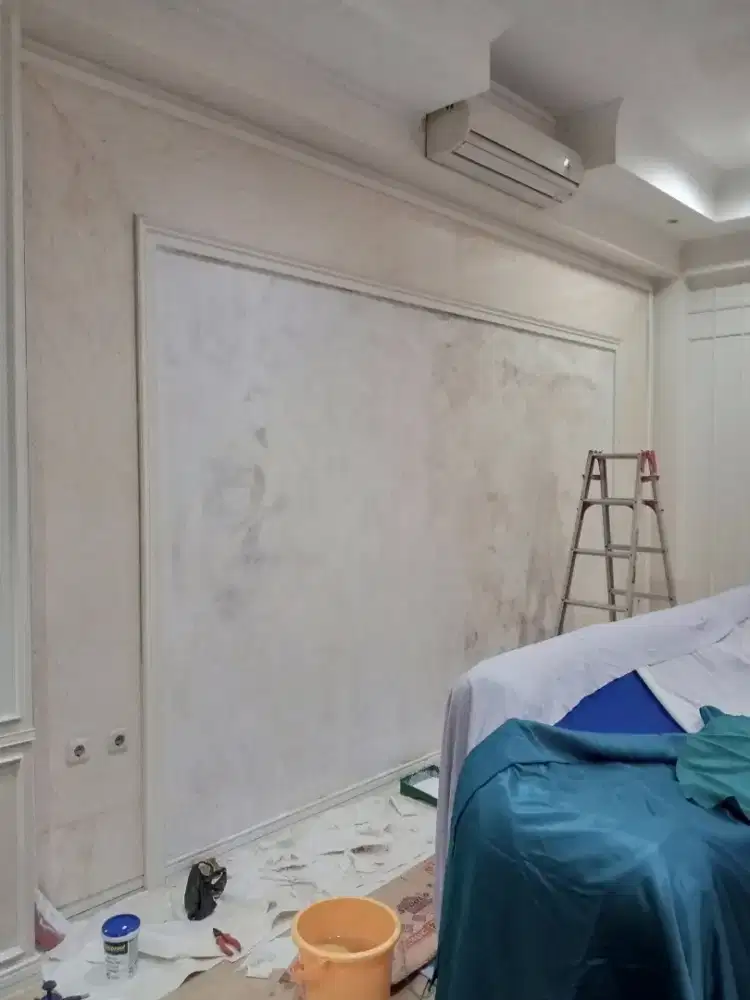 Pemasangan wallpaper sticker dinding