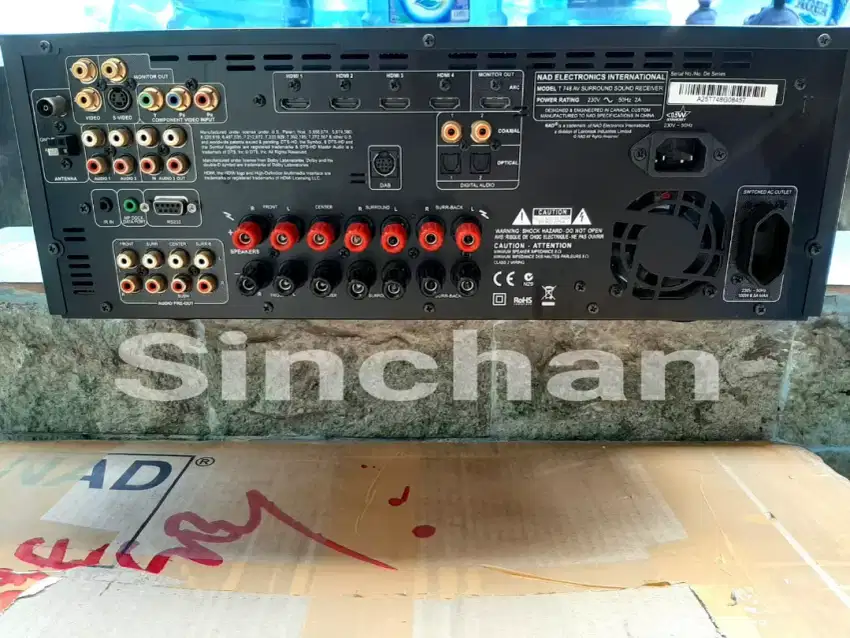 Amplifier NAD T 748 lengkap dos + book (silahkan dibaca keterangannya)