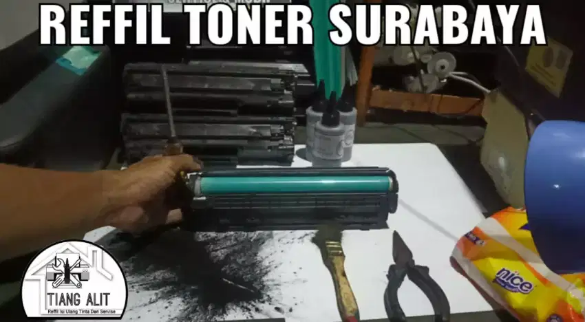Refil tints server toner compatible maupun  ori bisa