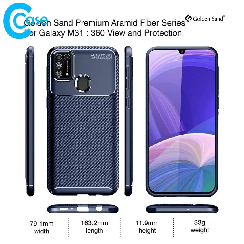 Premium Carbon Fiber Case Samsung M31