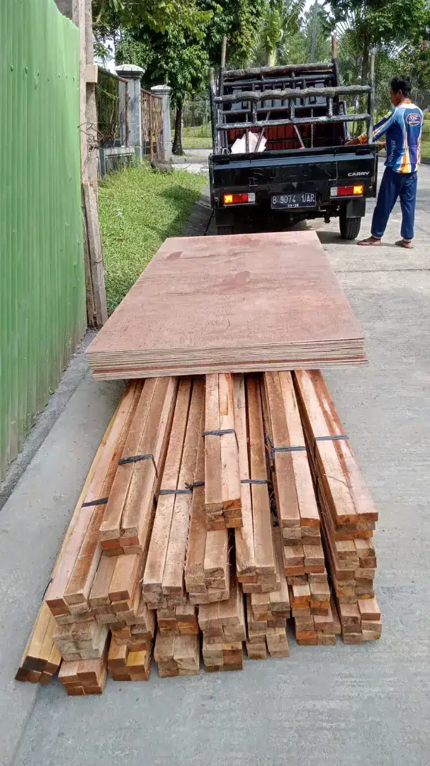 Jual kayu kaso dan bambu steger