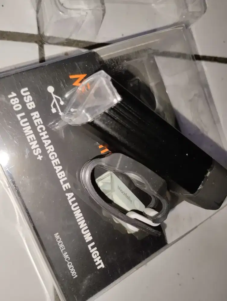 Lampu senter depan sepeda MACHFALLY alumunium original