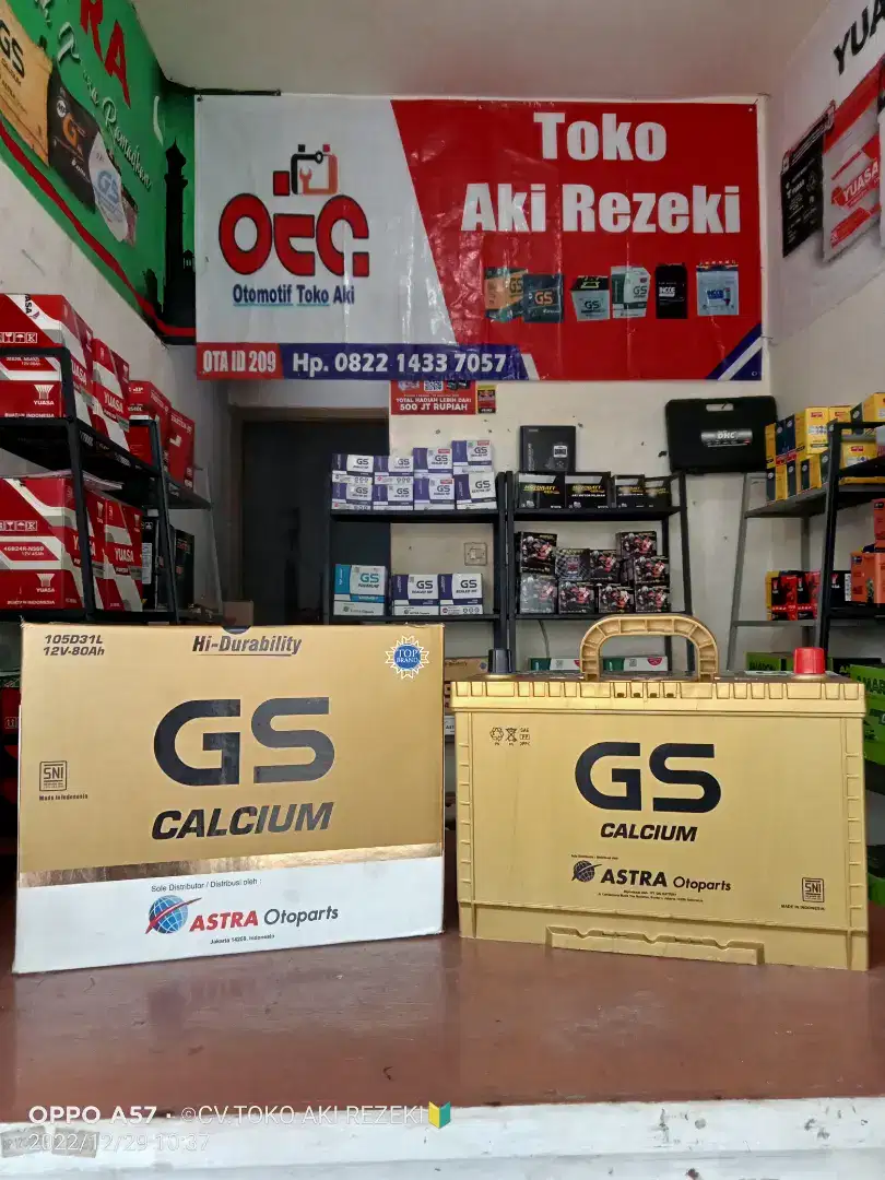 AKI MOBIL KERING GS ASTRA CALSIUM 105D31L PAJERO INOVA FORTUNER STRADA