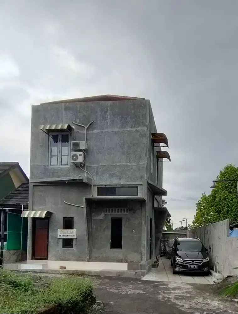 JUAL CEPAT Rumah Megah Nyaman, Palagan KM9.5 exterior sudah acian