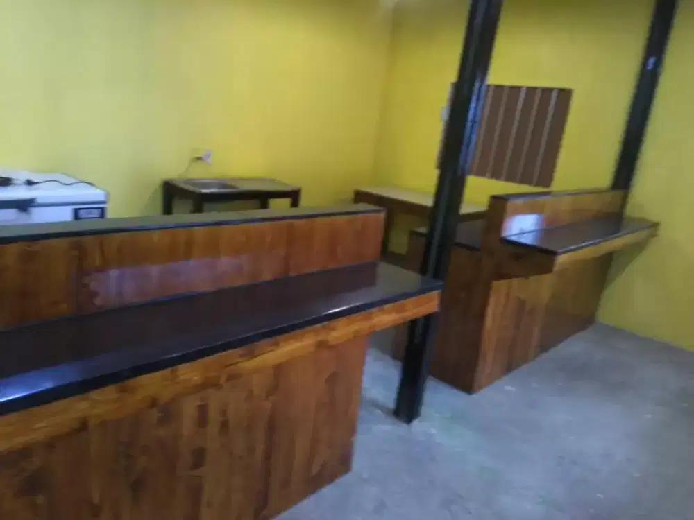 Meja bar  bhn kayu jati belanda alas granit harg itugn permete 1.5