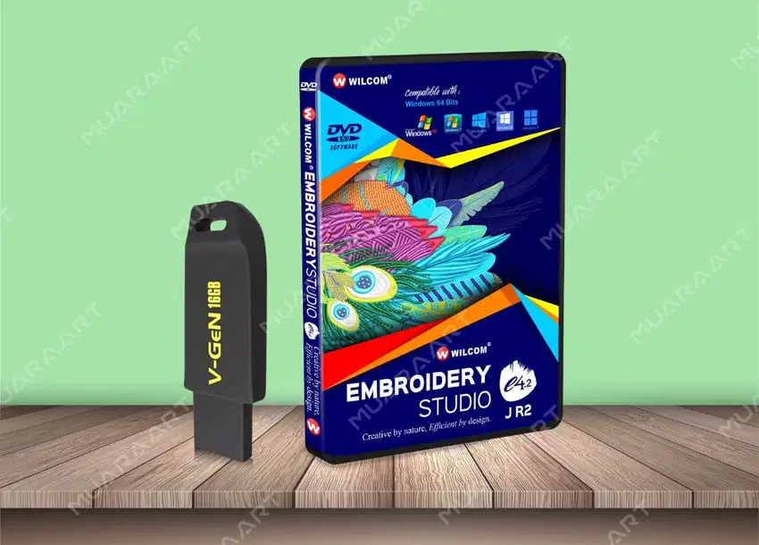 FLASHDISK Software Bordir Wilcom Embroidery Studio e4.2J R2