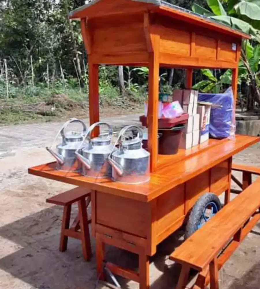 Gerobak angkringan free ongkir