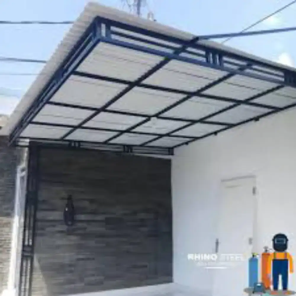 Canopi bahan besi atap alderon rs 1000