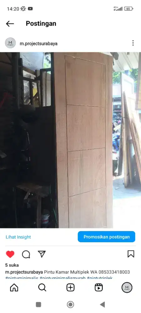 Pintu kayu murah surabaya