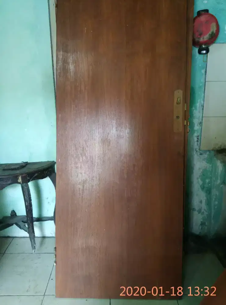 Pintu kayu Kalimantan lapis triplek motif os