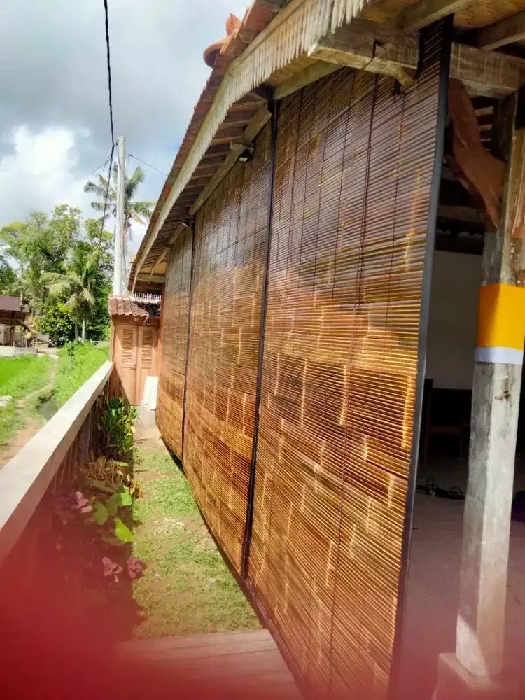 Krey/tirai bambu hitam