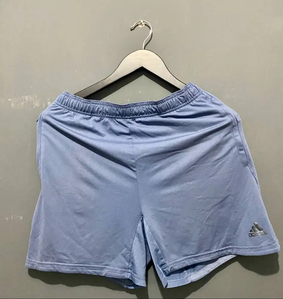 Celana Gym/ Running Pria Adidas Original, Biru, M