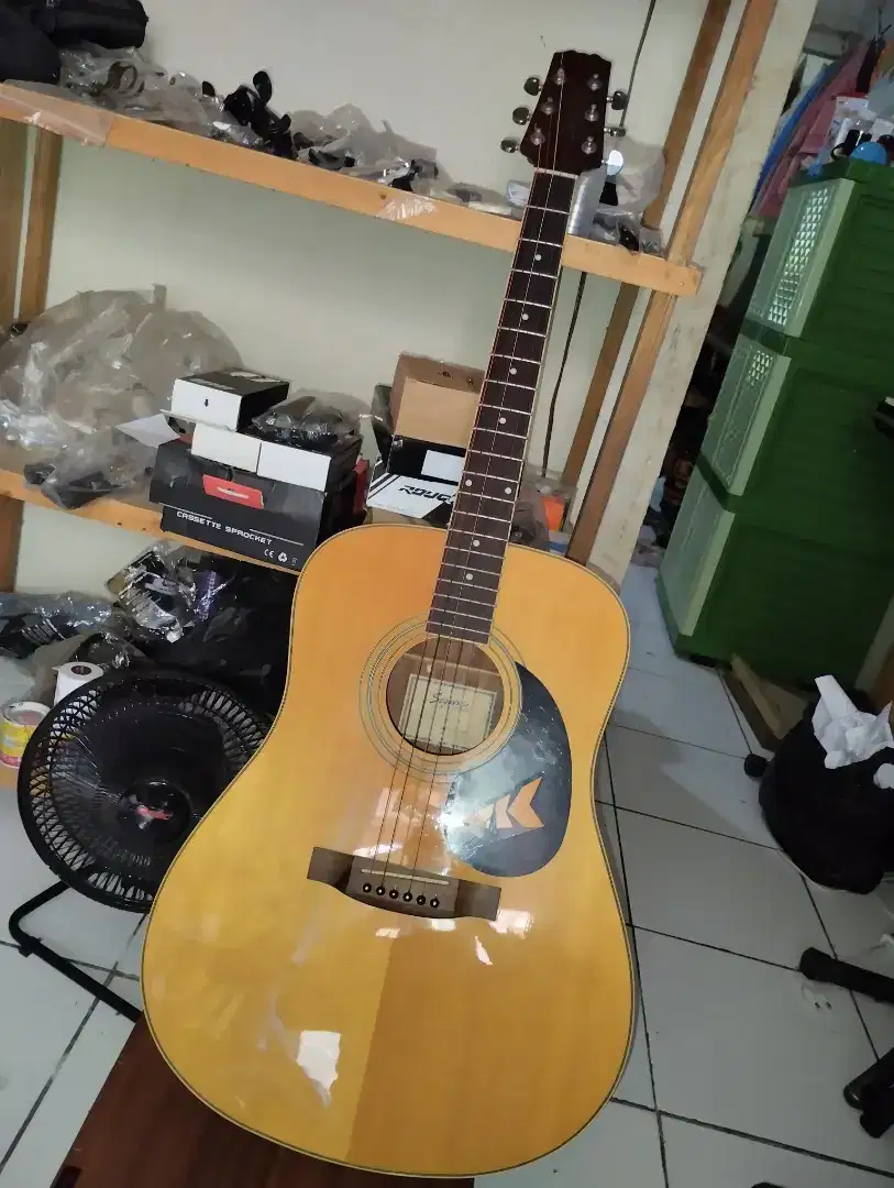 Gitar segovia akustik elektrik original mulus