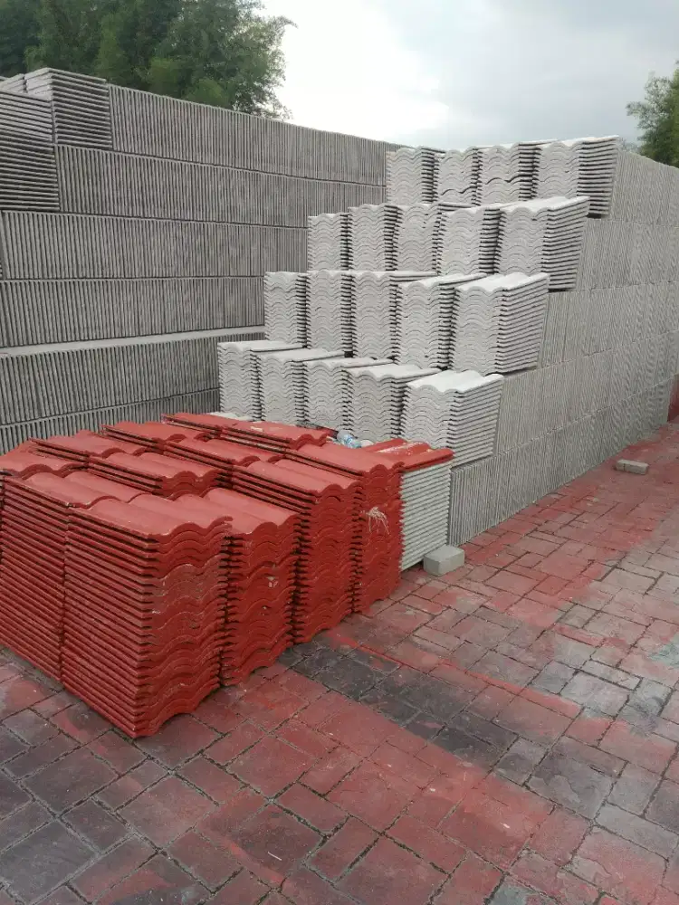 Jual genteng beton flat langsung dari pabrik