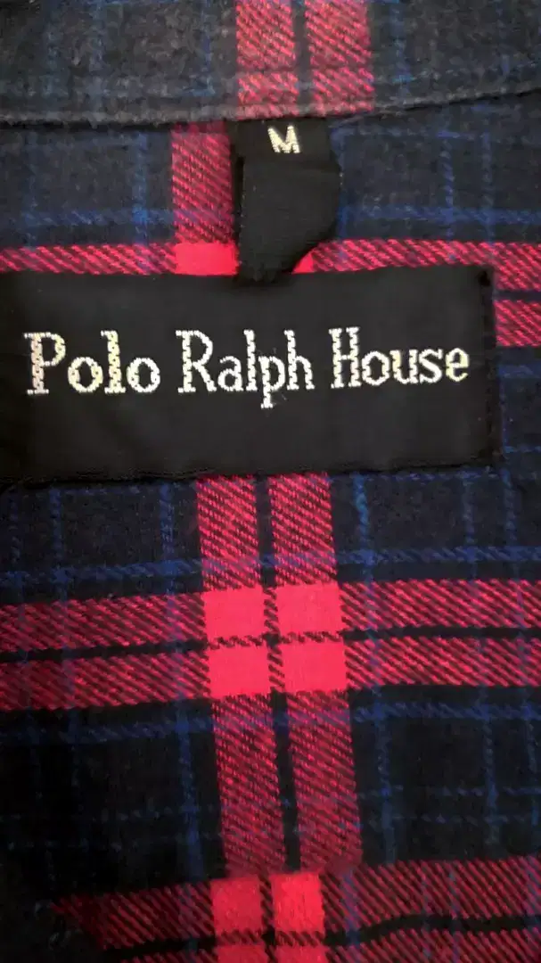 KEMEJA FLANEL LENGAN PANJANG PRELOVED LIKE NEW NO MINUS! POLO RALPH