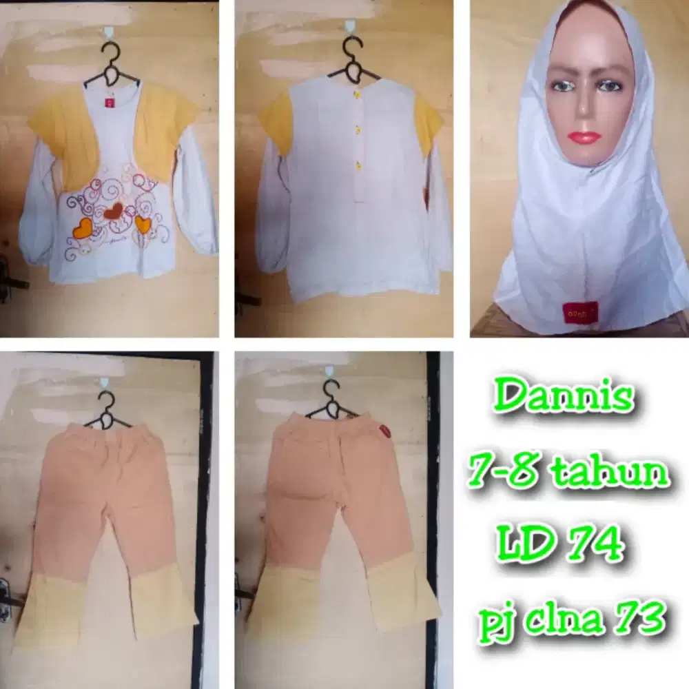 Setelan muslim dannis umur 7 tahun