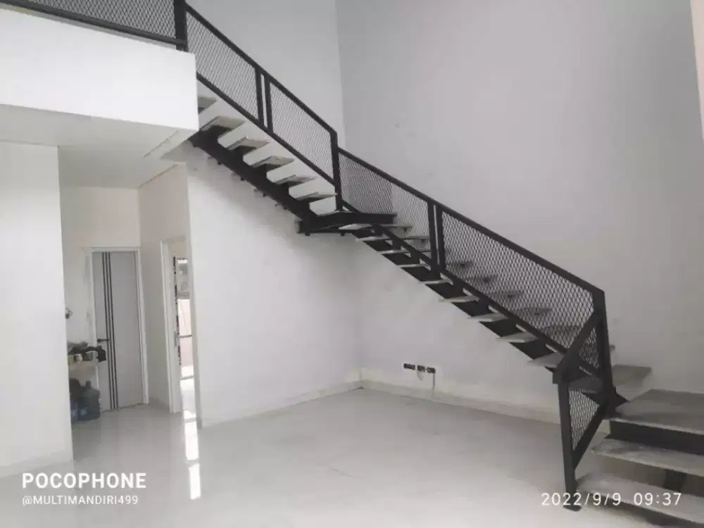 Pemasangan tangga putar tangga rebah minimalis #855